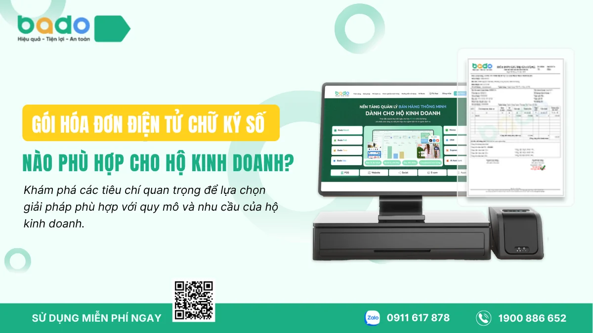 Gói Hóa Đơn Điện Tử Chữ Ký Số Nào Phù Hợp Cho Hộ Kinh Doanh?